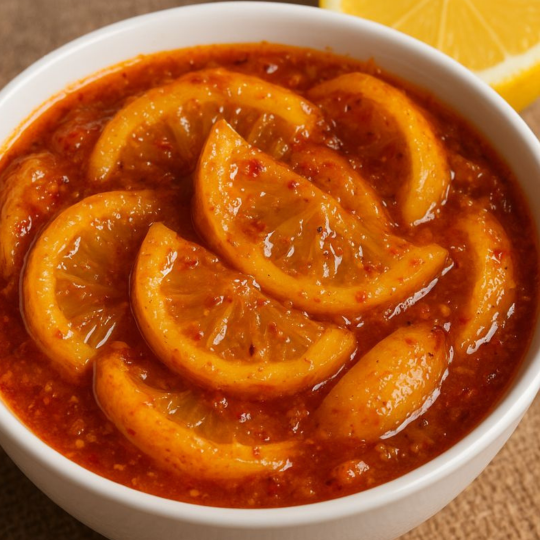 Hot & Sweet Lemon Pickle